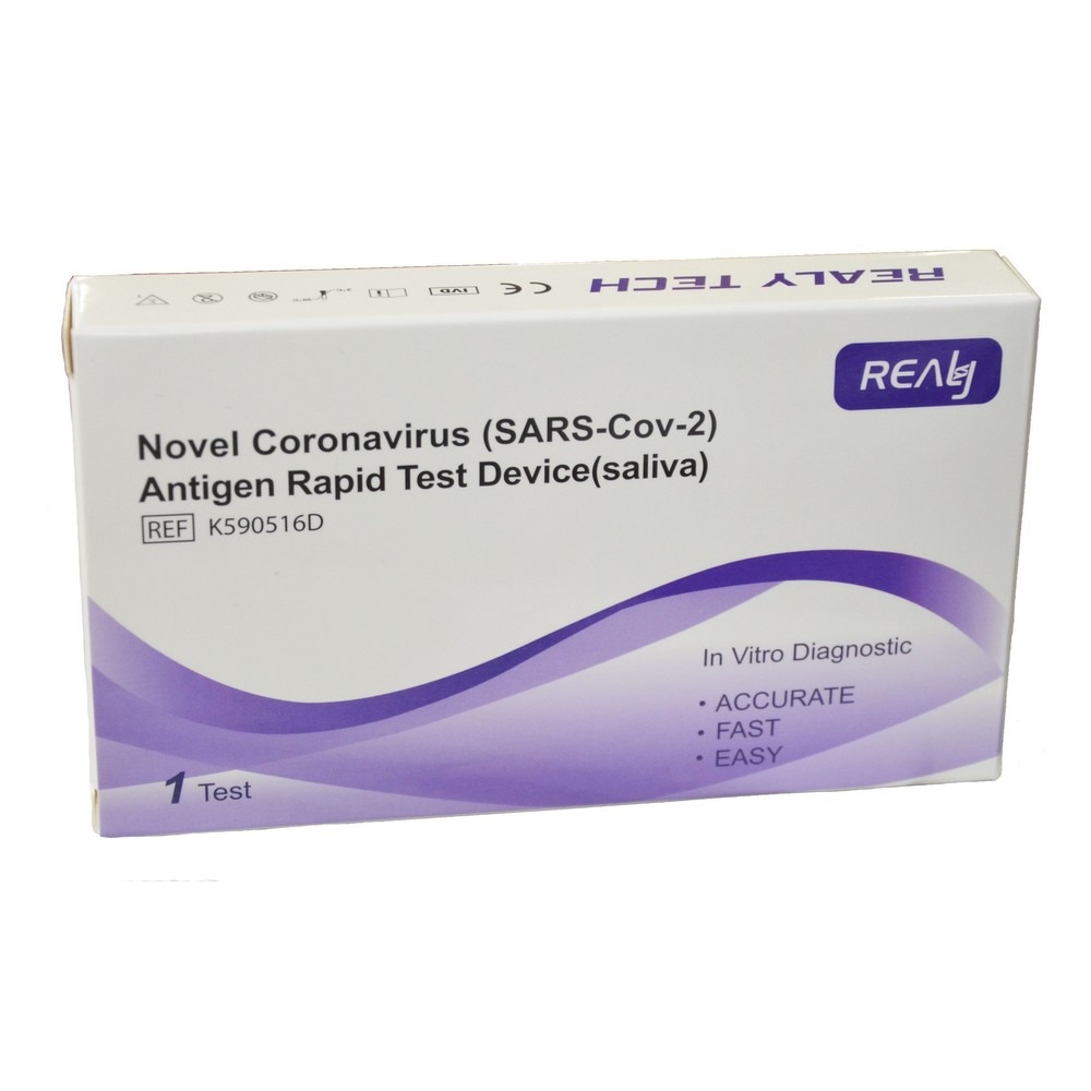 Set 10 teste rapide saliva individual ambalate, COVID-19, Realy, Antigen, pentru uz profesional