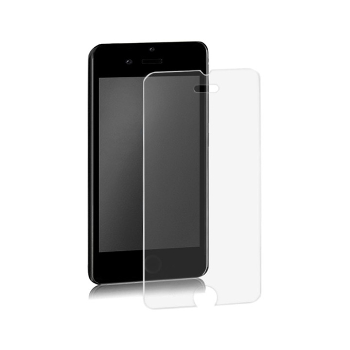 Стъклен протектор Qoltec, За Apple iPhone 6 Plus, Прозрачен