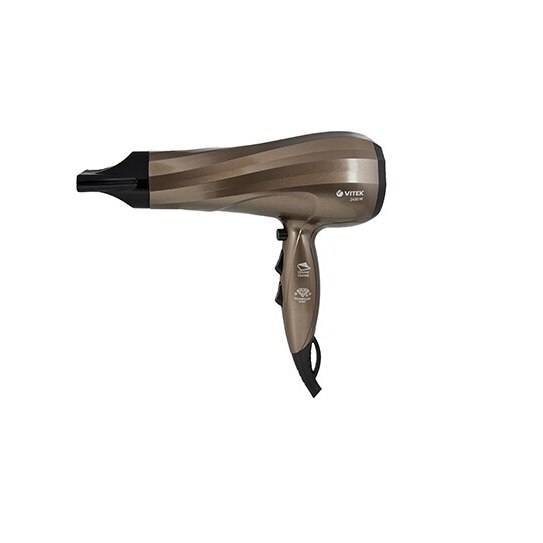 Uscator de Par, Putere 2400W, 3 Trepte de Viteza, 3 Trepte de Caldura, Difuzor Inclus, Usor, Modern, Ergonomic, Maro