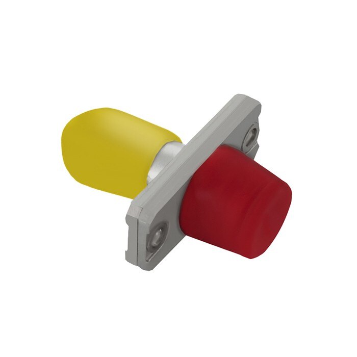 Adaptor hibrid Qoltec FC / UPC - ST / UPC, Simplex, Multimode, Rosu/Galben
