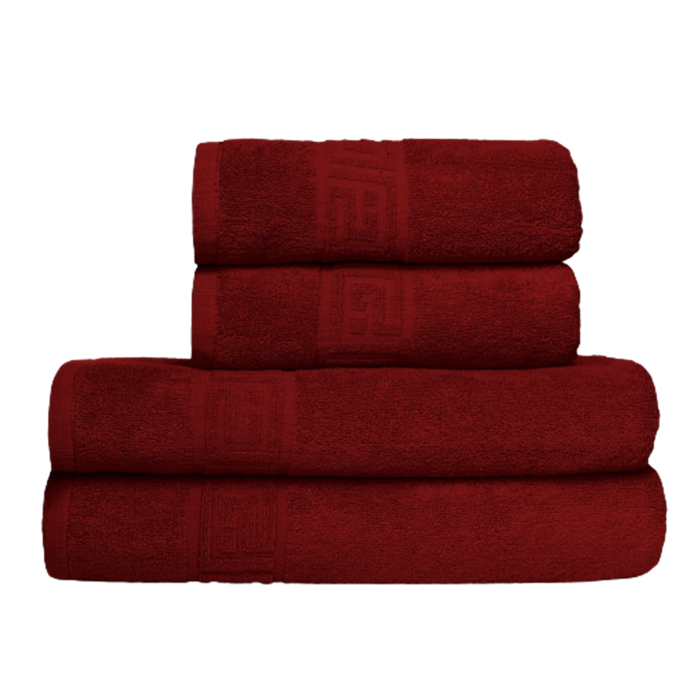 Set 4 Prosoape Greek Border, 2 x 50x90cm, 2 x 70x140cm, VISINIU