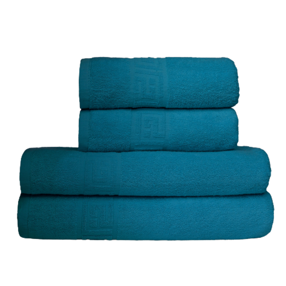 Set 4 Prosoape Greek Border, 2 x 50x90cm, 2 x 70x140cm, TURCOAZ