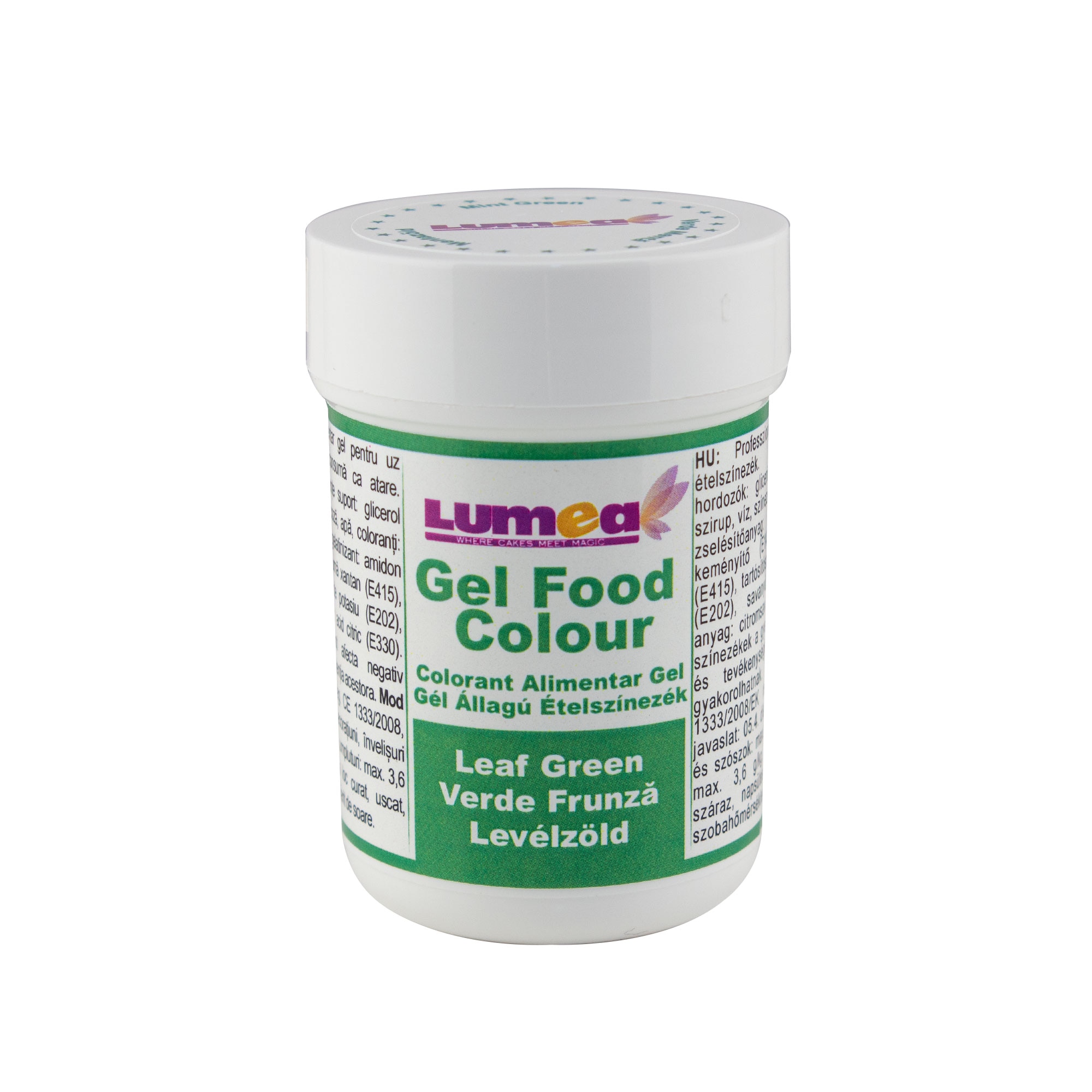 Colorant alimentar gel Verde frunza, 30g - Lumea