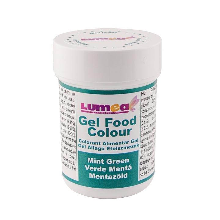 Colorant alimentar gel Verde menta, 30g - Lumea