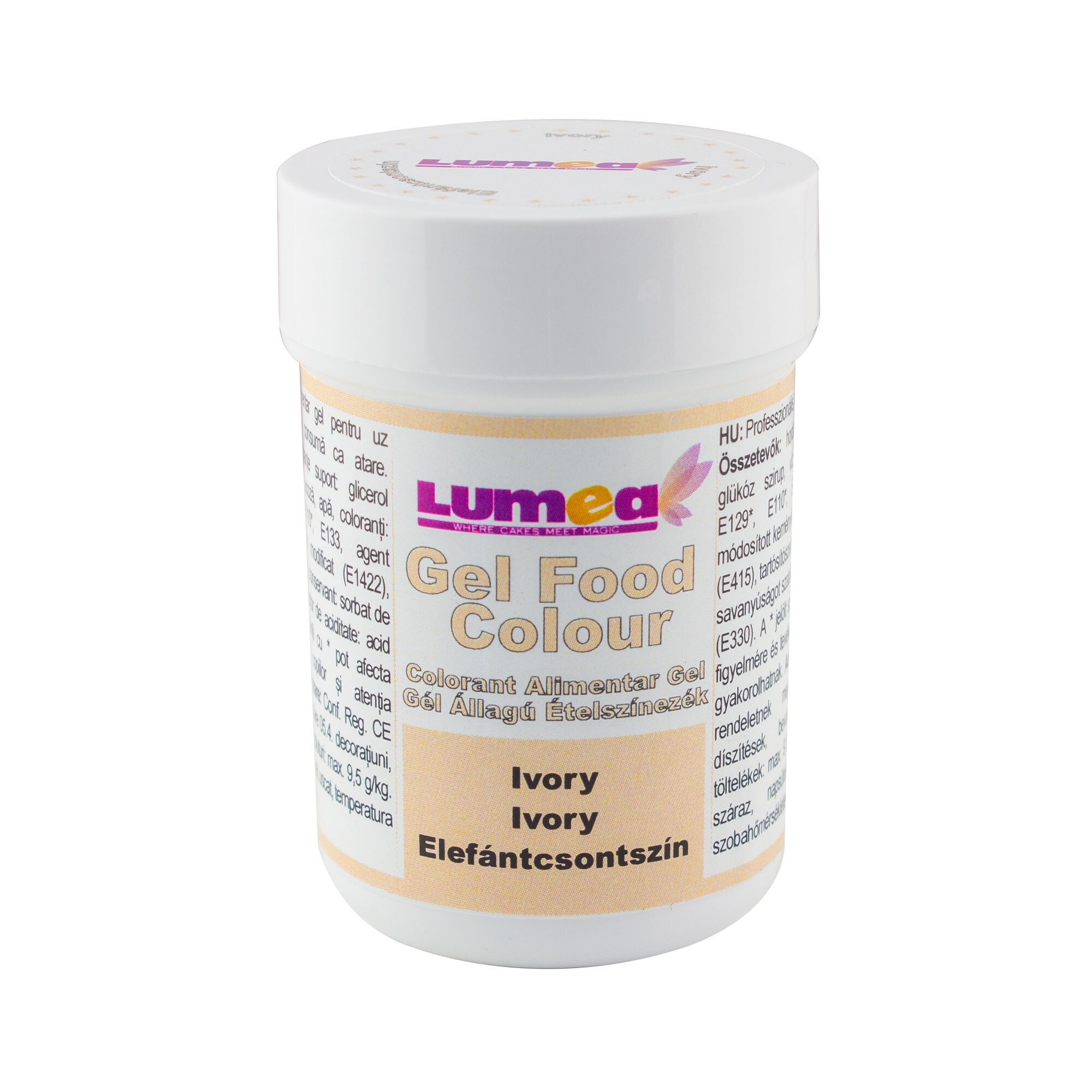 Colorant alimentar gel Ivory, 30g - Lumea