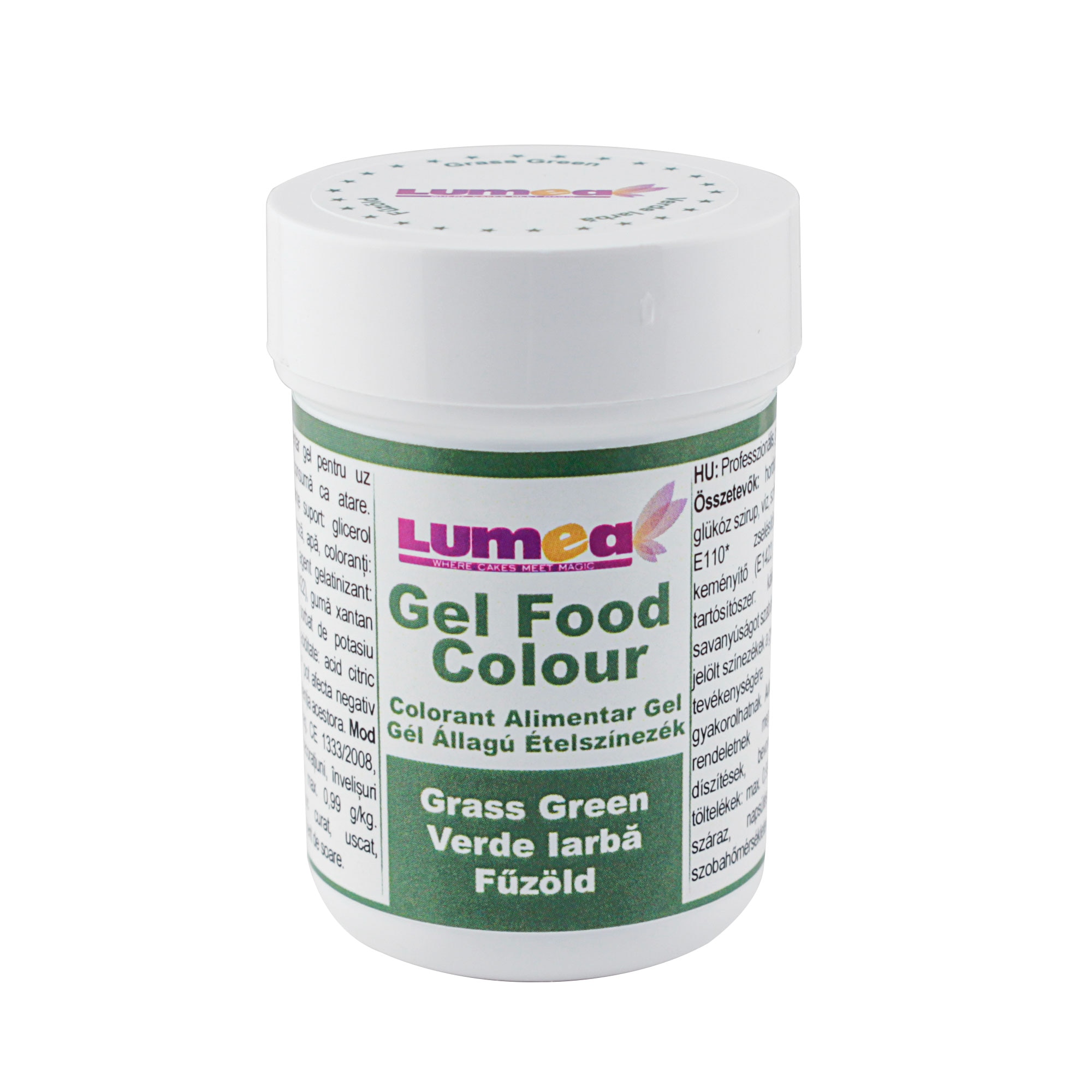 Colorant alimentar gel Verde iarba, 30g - Lumea