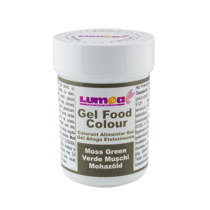 Colorant alimentar gel Verde muschi, 30g - Lumea