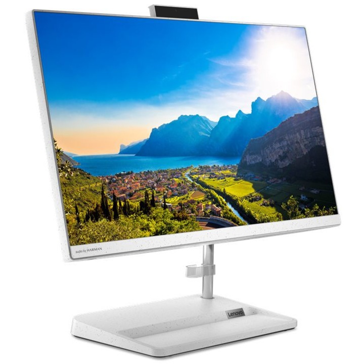 Настолен компютър Lenovo IdeaCentre 3 24ALC6 All-in-One, Процесор AMD Ryzen 5 5500U (2.1/4.0GHz,8M), 8 GB, 512 GB SSD M.2 NVMe, AMD Radeon Graphics, Windows 11 Home