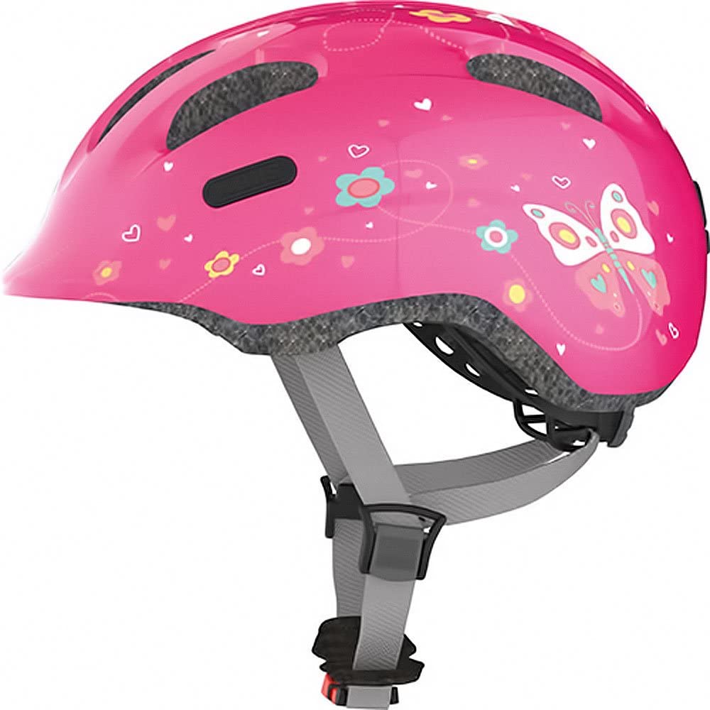Casca ciclism copii 'Smiley 2.0 Pink Butterfly' Abus, roz, S, 45-50 cm