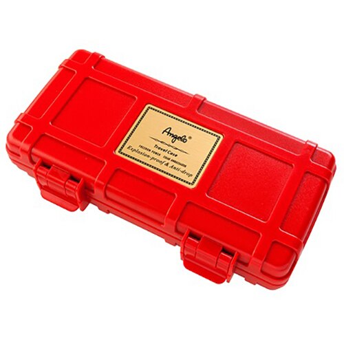 Humidor trabucuri Angelo Red din lemn de cedru, portabil - de calatorie