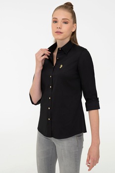 Camasa dama cu maneca lunga,U.S Polo Assn., Negru Camasa dama cu maneca lunga,U.S Polo Assn., Negru
