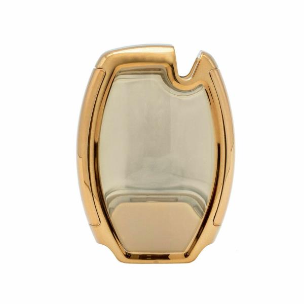Husa Cheie Smartkey Mercedes Benz 3 Butoane Gold TPU