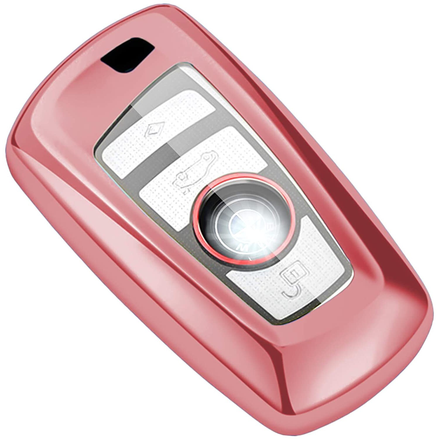 Husa Cheie Smartkey BMW 3/4 Butoane ROZ TPU BMW Seria F