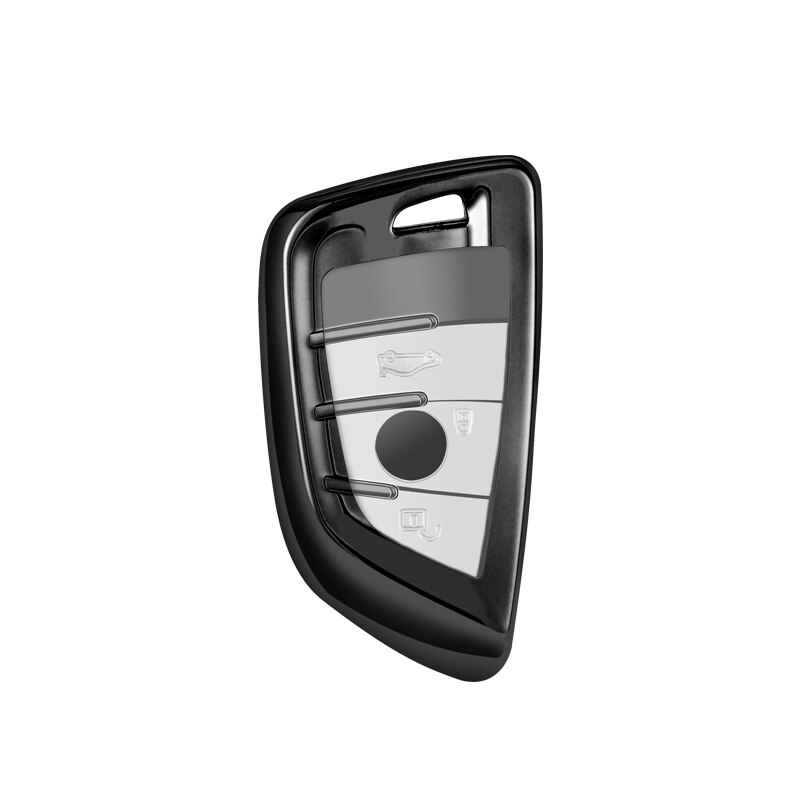 Husa Cheie Smartkey BMW 3/4 Butoane Seria G Neagra TPU