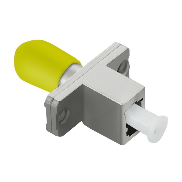 Adaptor hibrid, Qoltec, LC / UPC - ST / UPC, Simplex, Singlemode, Galben