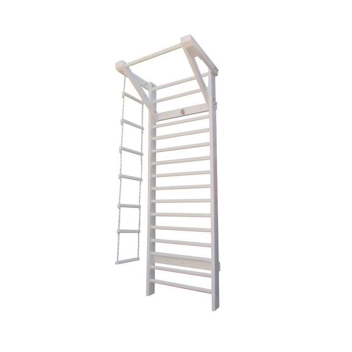 Spalier Gimnastica Multifunctional, 200x80 cm, M7120AL, alb, 12 BARE