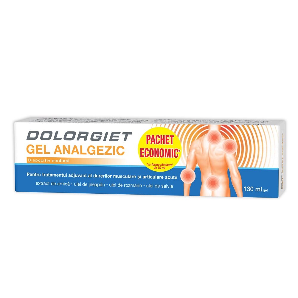 Supliment alimentar Dolorgiet gel analgezic, 130 ml