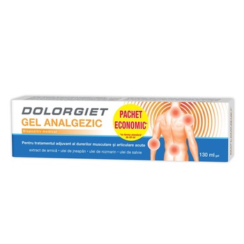 Supliment alimentar Dolorgiet gel analgezic, 130 ml Supliment alimentar Dolorgiet gel analgezic, 130 ml