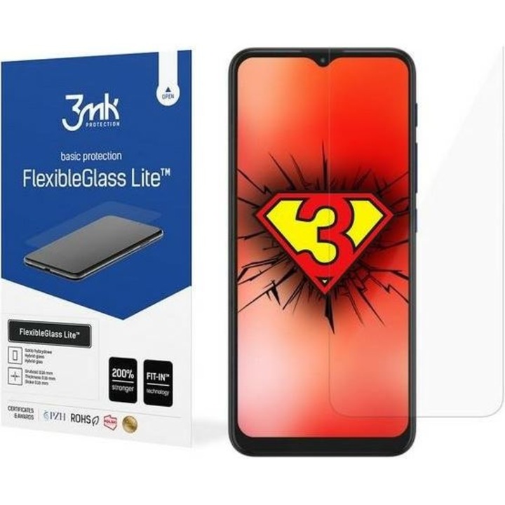 Протектор 3Mk FlexibleGlass Lite за Motorola Moto E7 Power, Прозрачен