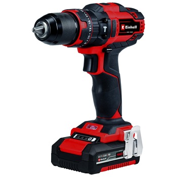Masina de gaurit / insurubat Einhell Power X-Change TE-CD 18/40 Li-i +64 (2x2,0Ah), 18 V, 2 acumulatori 2 Ah inclus, 40 Nm, 21 trepte, mandrina 13 mm, 2 viteze, 64 piese Masina de gaurit / insurubat Einhell Power X-Change TE-CD 18/40 Li-i +64 (2x2,0Ah), 18 V, 2 acumulatori 2 Ah inclus, 40 Nm, 21 trepte, mandrina 13 mm, 2 viteze, 64 piese