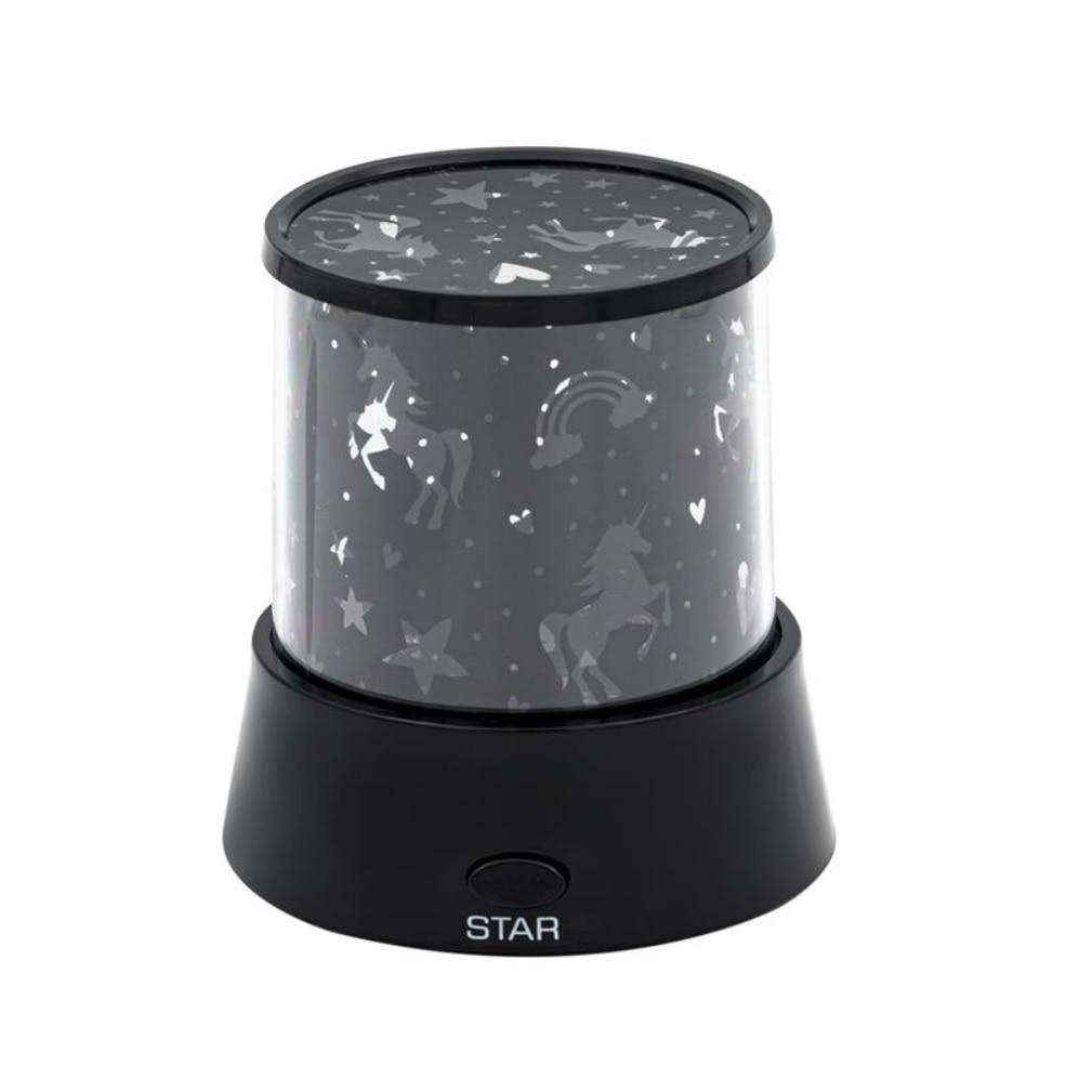 Проектор / LED нощна лампа за детската стая, въртяща се с Еднорог, 11 х ...