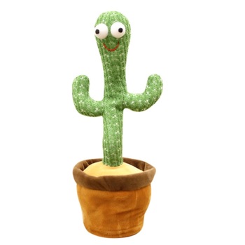 Jucarie interactiva Cactus Vorbitor si Dansator, 32 cm, cu baterii incluse, danseaza si repeta ceea ce spune copilul, Verde, viMAG ® Jucarie interactiva Cactus Vorbitor si Dansator, 32 cm, cu baterii incluse, danseaza si repeta ceea ce spune copilul, Verde, viMAG ®