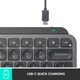 Клавиатура Безжична Logitech MX Keys Mini, Осветена, Layout US INTL, Черен