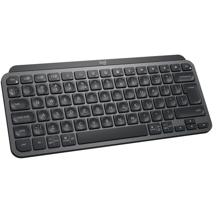 Клавиатура Безжична Logitech MX Keys Mini, Осветена, Layout US INTL, Черен