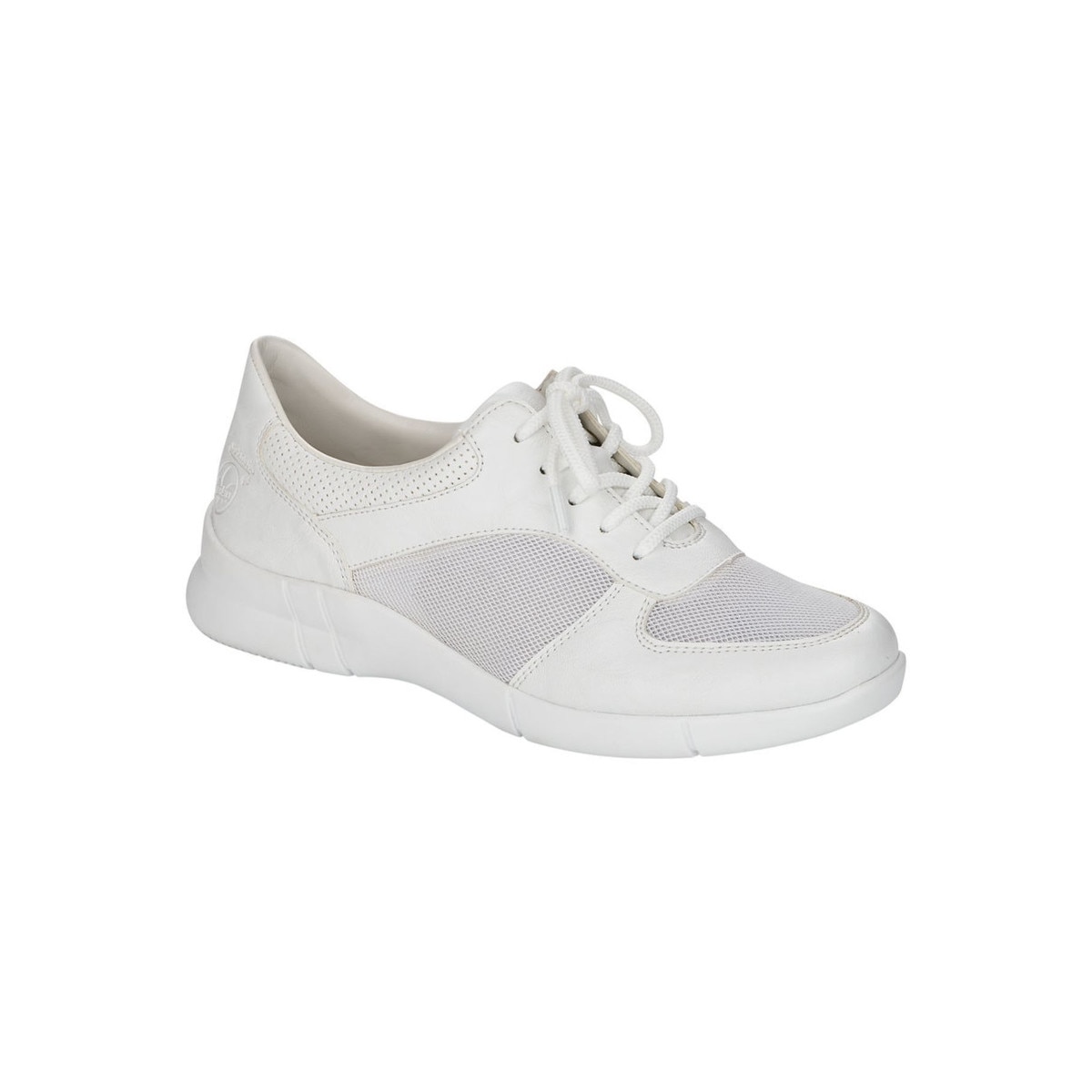 Pantofi sport dama, Rieker, Casual Trainers, Piele ecologica, Alb