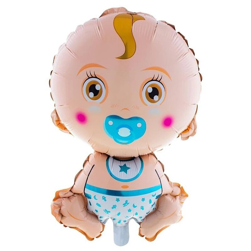 Balon folie baietel Funny Fashion, figurina Baby Boy, 70 cm