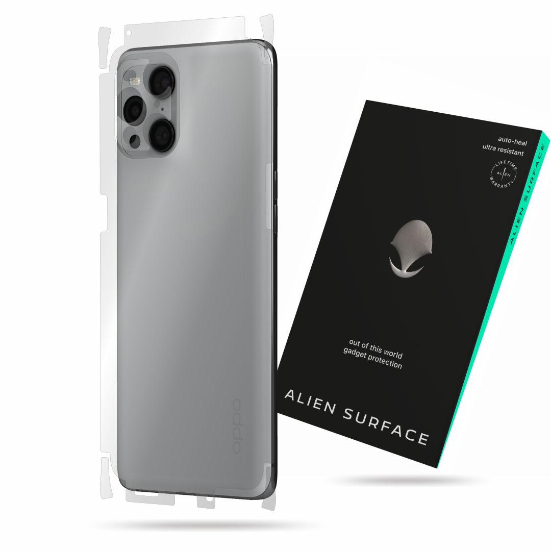 Folie Alien Surface, compatibila cu Oppo Find X3 Pro, protectie spate, laterale