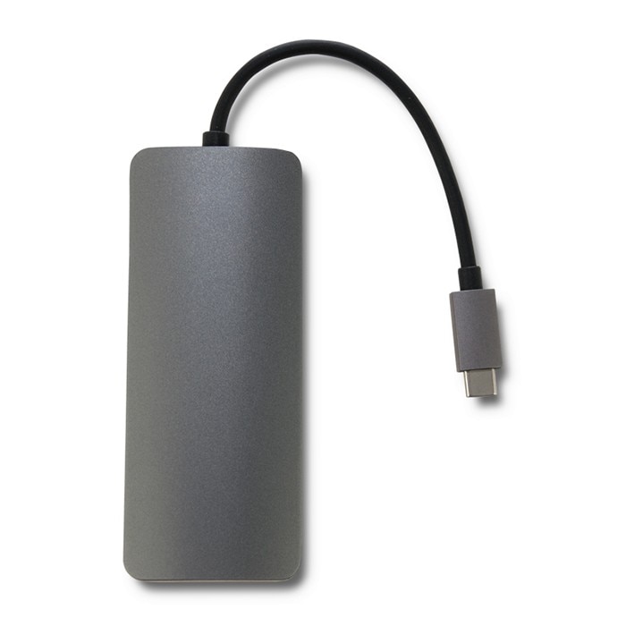 Adaptor Qoltec USB 3.1 C tata / 3x USB 3.0 tata, USB tip C mama, HDMI mama, Argintiu