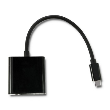 Adaptor Qoltec, USB 3.1 tip C tata / VGA mama, 1080P, 23 cm, Negru Adaptor Qoltec, USB 3.1 tip C tata / VGA mama, 1080P, 23 cm, Negru