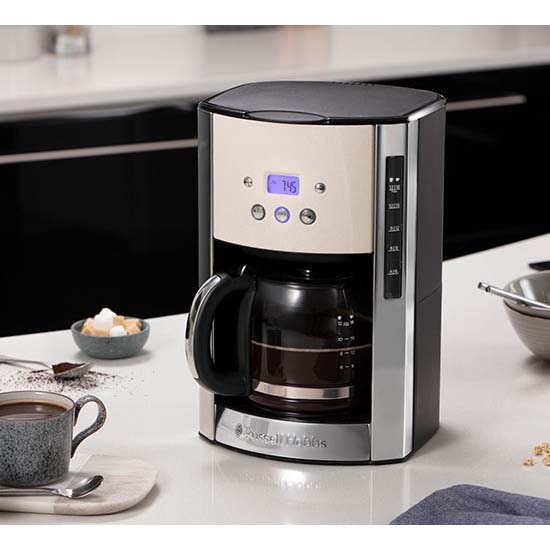 Cafetiera, Russell Hobbs, Negru/Argintiu