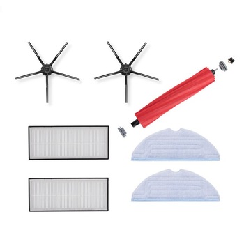 Set 7 accesorii compatibile cu Roborock S7, 2x filtru, 2x perie laterala, 2x laveta si 1x perie principala, Negru Set 7 accesorii compatibile cu Roborock S7, 2x filtru, 2x perie laterala, 2x laveta si 1x perie principala, Negru