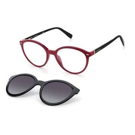 Ochelari de soare Pierre Cardin, 8494/CS - P68/LB, Negru/ Rosu, Clip on