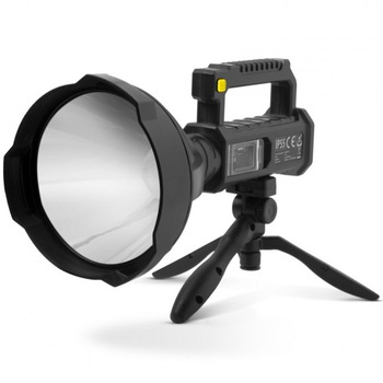 Lanterna LED multifunctionala Phenom Big Gun, cu trepied, USB, 4 moduri iluminare, 10W, 2000 lm, acumulator 5000 mAh 3.7V, functie powerbank, IP55, Negru Lanterna LED multifunctionala Phenom Big Gun, cu trepied, USB, 4 moduri iluminare, 10W, 2000 lm, acumulator 5000 mAh 3.7V, functie powerbank, IP55, Negru