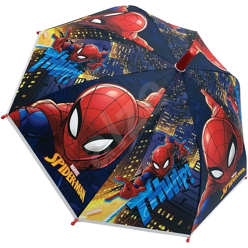 Umbrela de ploaie pentru copii, model Spiderman Marvel, Multicolor, JMB-BBL3138