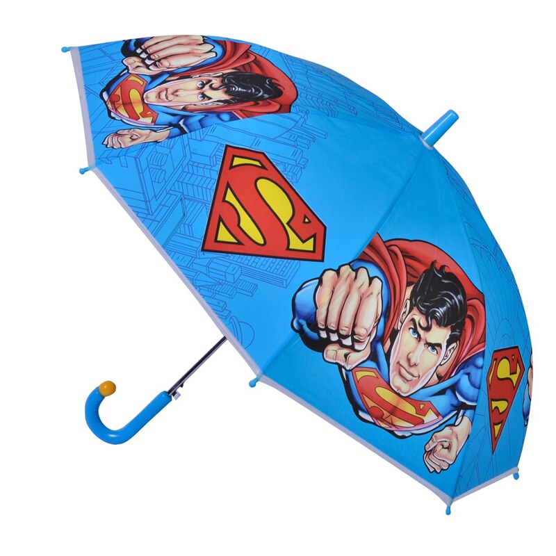 Umbrela de ploaie pentru copii, model Superman, Multicolor, JMB-BBL3140