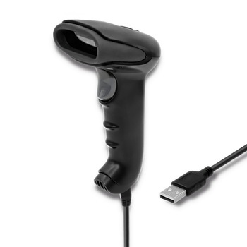 Cititor Qoltec Coduri de Bare, Laser 1D, CCD, USB, Negru Cititor Qoltec Coduri de Bare, Laser 1D, CCD, USB, Negru