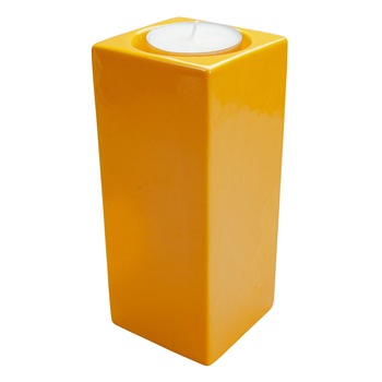 Suport de lumanare, Ceramica, Cesiro, 20 cm, Galben Floarea Soarelui Suport de lumanare, Ceramica, Cesiro, 20 cm, Galben Floarea Soarelui