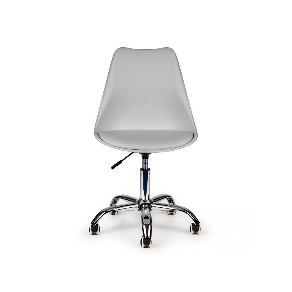 Set 2 scaune Rotative Bigshot BS2ST009GRA, Ajustabile, Perna Inclusa, Ambalate Individual, 94 x 49 x 42 cm, Gri