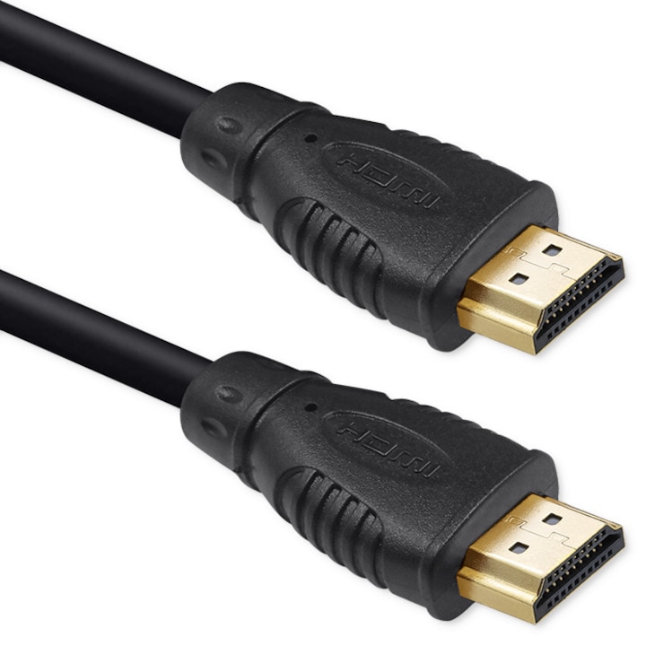 Cablu Hdmi A tata, Qoltec, 52303, Standard: Hdmi V1.4, Latime De Banda: 10.2 Gb/S, Rezolutie: Max. 4K, Lungime Cablu: 2 m, Dimensiuni: 170 x 170 x 40 mm, Negru