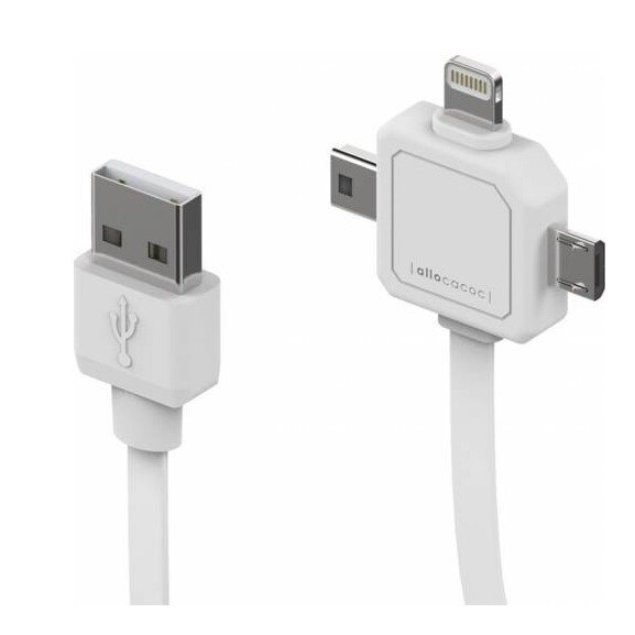 Cablu USB Allocacoc Alb - ALOC9002