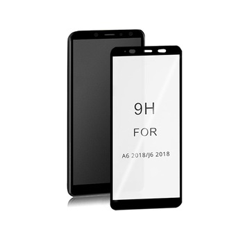 Folie protectie Premium, Sticla securizata Full, Qoltec, Pentru Samsung Galaxy A6 2018, Negru Folie protectie Premium, Sticla securizata Full, Qoltec, Pentru Samsung Galaxy A6 2018, Negru