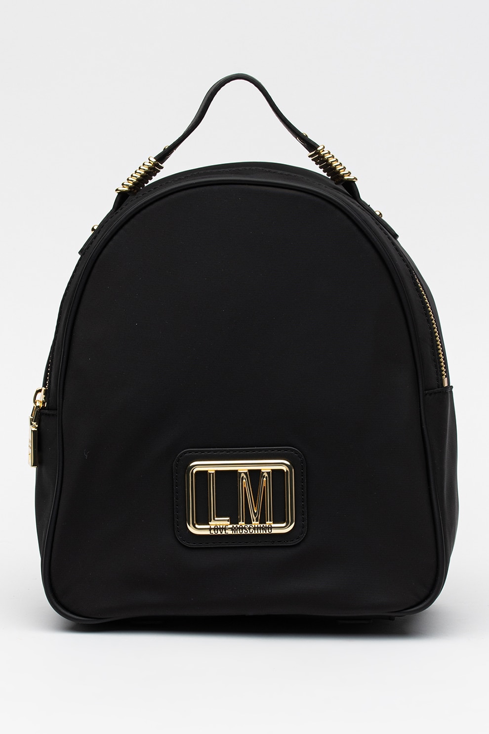 Love Moschino, Rucsac din material textil cu detaliu logo, Negru