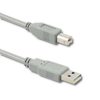 Cablu USB 2.0 Qoltec, AM to BM, 1 m, Gri Cablu USB 2.0 Qoltec, AM to BM, 1 m, Gri
