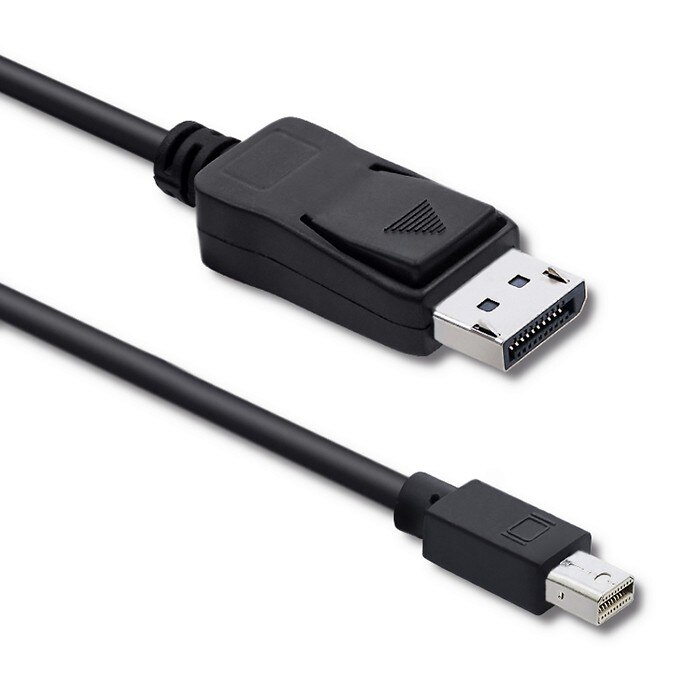 Cablu Qoltec Mini DisplayPort v1.1 Tata la DisplayPort v1.1 Tata, 4K, 1,8m, Negru