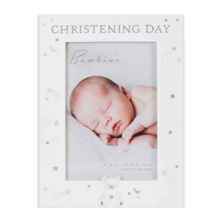 Rama foto pentru botez Christening Day Bambino by Juliana, 15 x 20.5, alba