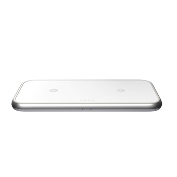 Incarcator wireless Zens Aluminium Series Dual, USB-C Charger, 30W, Qi, white Incarcator wireless Zens Aluminium Series Dual, USB-C Charger, 30W, Qi, white